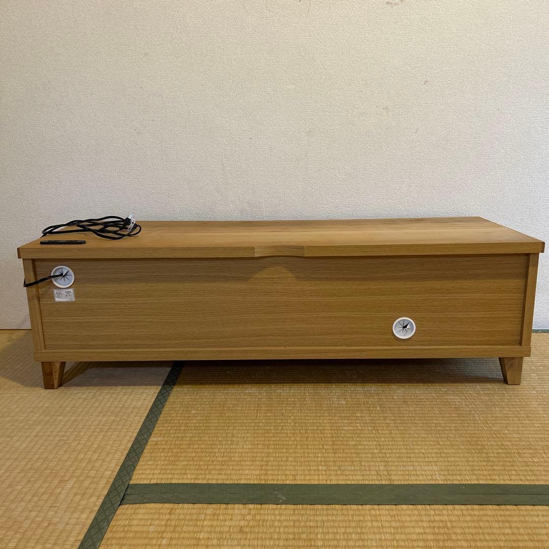 北欧風　テレビ台　ローボード　オーク　格子デザイン 120㎝