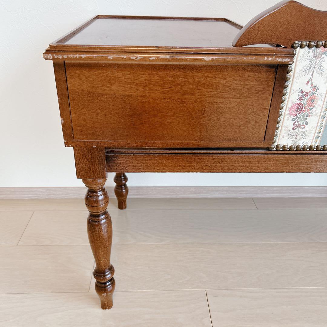 アンティーク テレフォンチェア ヴィンテージ イタリア テレフォンベンチ