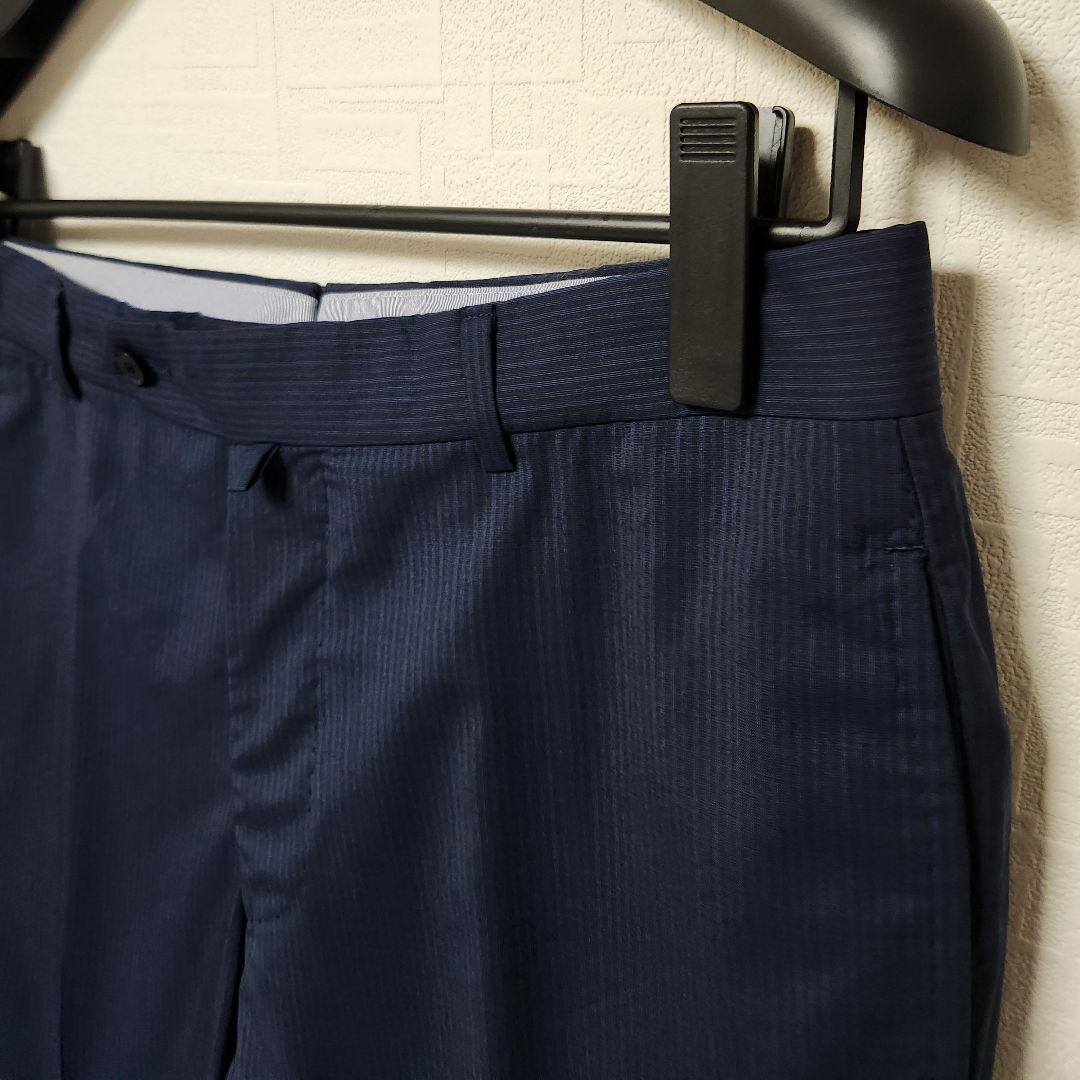 トゥモローランド　ピルグリム　ロロピアーナ　メンズ　スーツ　濃紺ブルー　シルク混