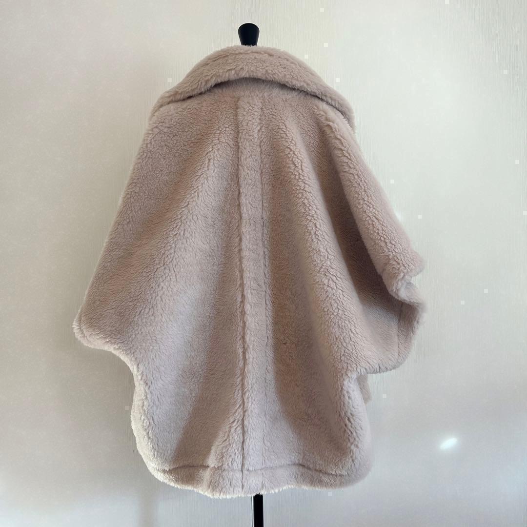 新品未使用 ベアポンチョ アルパカ素材 テディ ケープ
