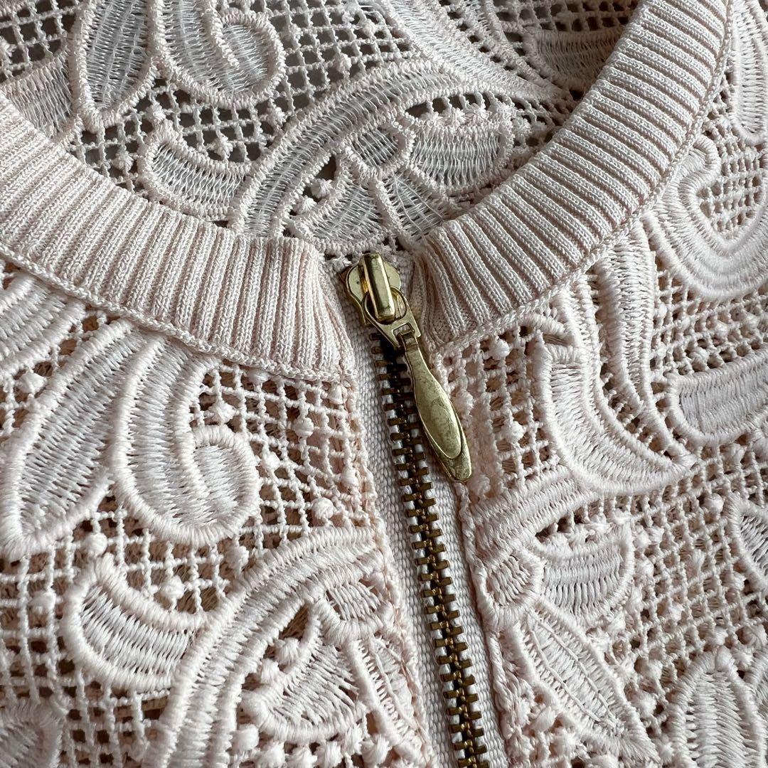 ANAYI レースブルゾン アナイ　ピンクベージュ　2024SS 38