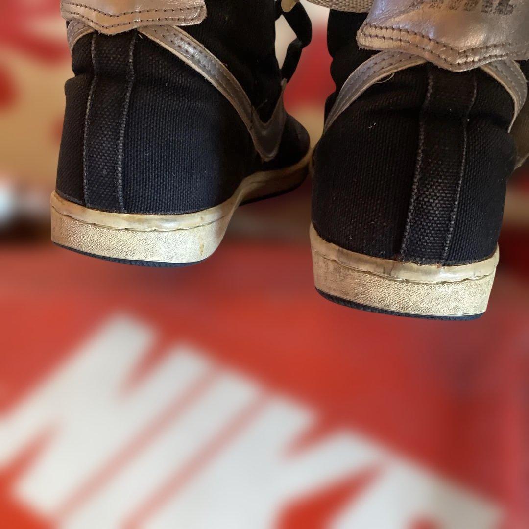 NIKE バンダル VANDAL ハイカット25㎝ 黒銀 85年製