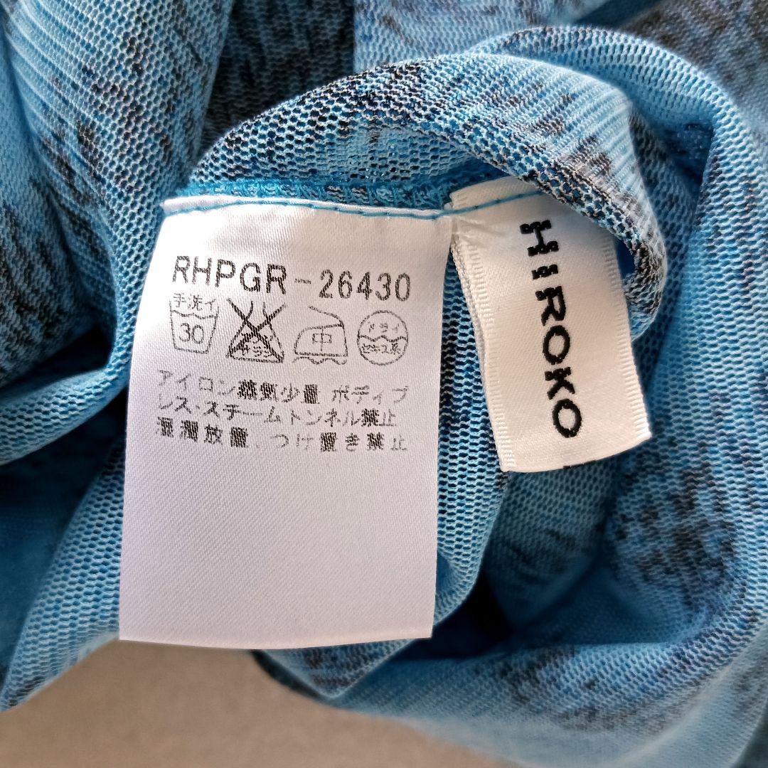 HIROKO KOSHINO 絵画プリントアシンメトリー チュニック