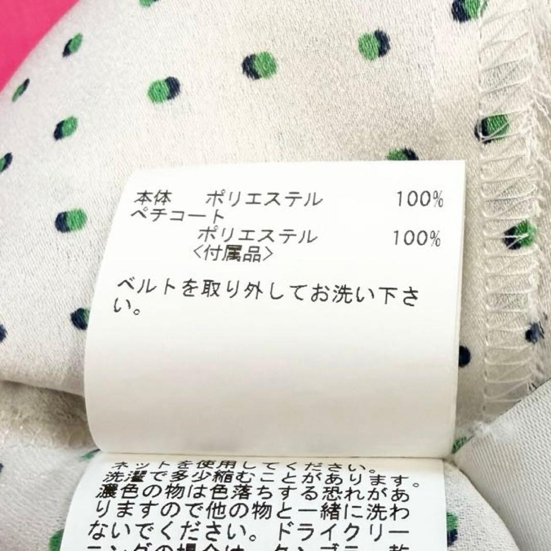 【極美品✨】アナイ ピンドットプリント袖ギャザーワンピース　2023年　36