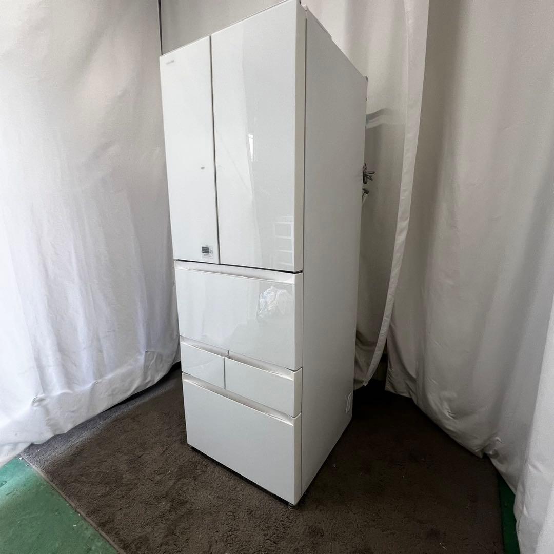 ★121 冷蔵庫　東芝　大型　500ℓ　観音開き　白　タッチパネル　設置無料
