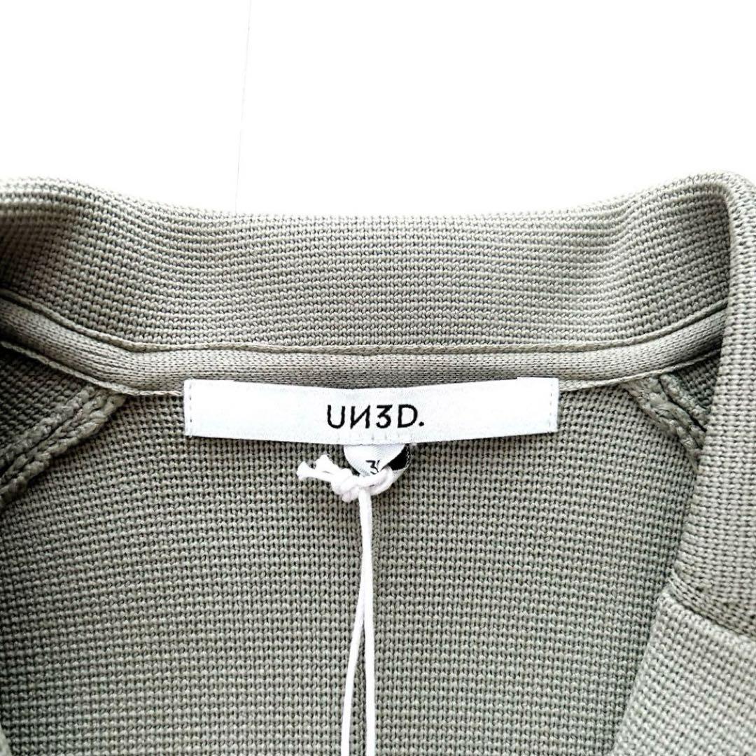 新品タグ付✨人気アンスリード　スクエアショルダーニットジャケット　ダブル　コート