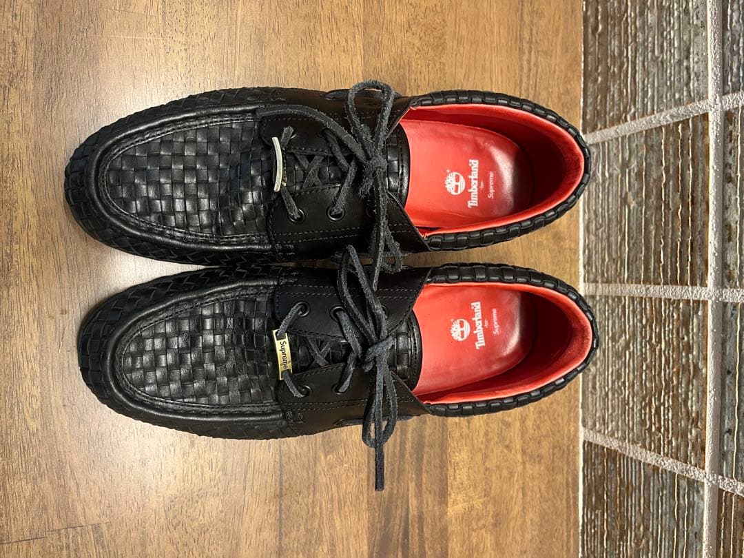 Supreme × Timberland 3-Eye woven US 9,5