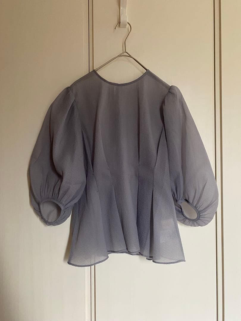 タグ付　URBANRESEARCH ブラウスレイヤードドレス FREE サックス