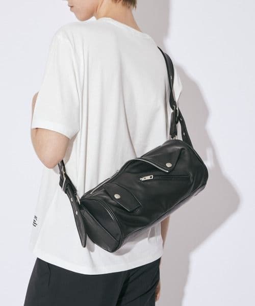 最終値下げ！beautifulpeople ラムレザーライダースシリンダーバッグ