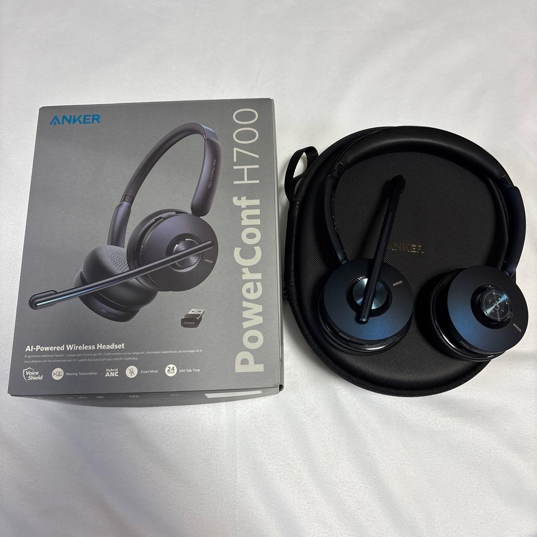 ほぼ新品！Anker PowerConf H700 ワイヤレスヘッドセット