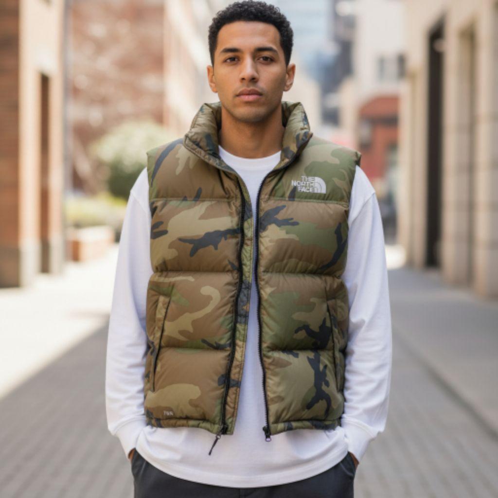 JADEX様✨【美品　希少L】ザノースフェイス　ヌプシダウンベスト　センターロゴ