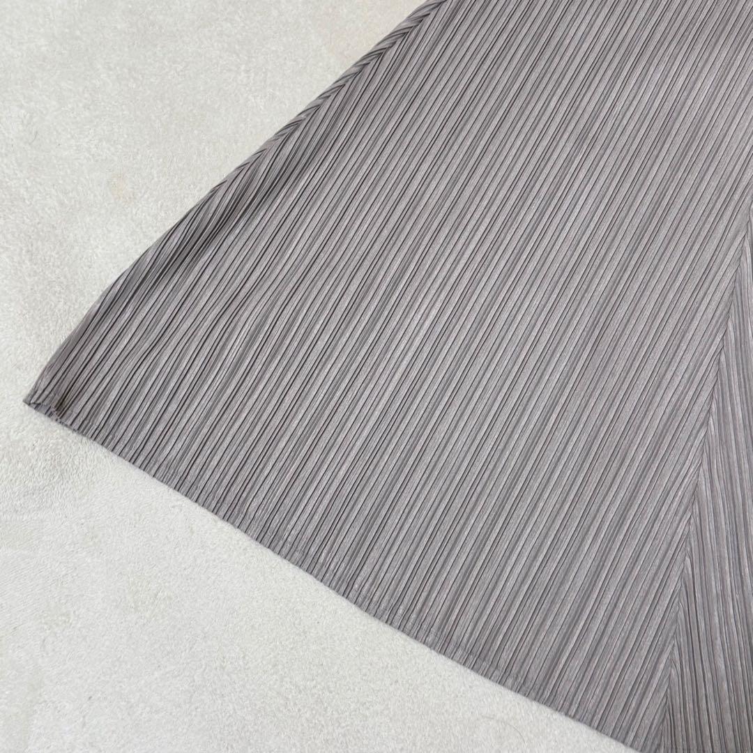 PLEATS PLEASE プリーツ　チュニック　グレー　フレア　XL