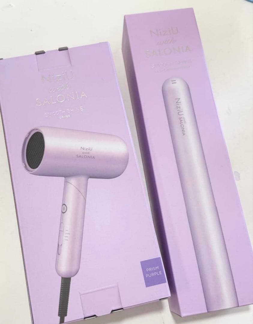 NiziU SALONIA スムースシャインドライヤー ヘアアイロン