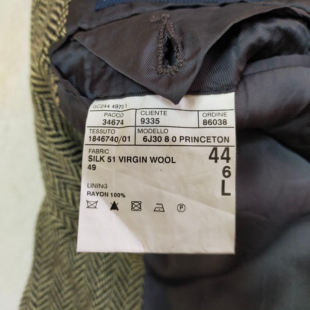 イタリア製　ポロラルフローレン　シルクウール　ヘリンボーン　テーラードジャケット