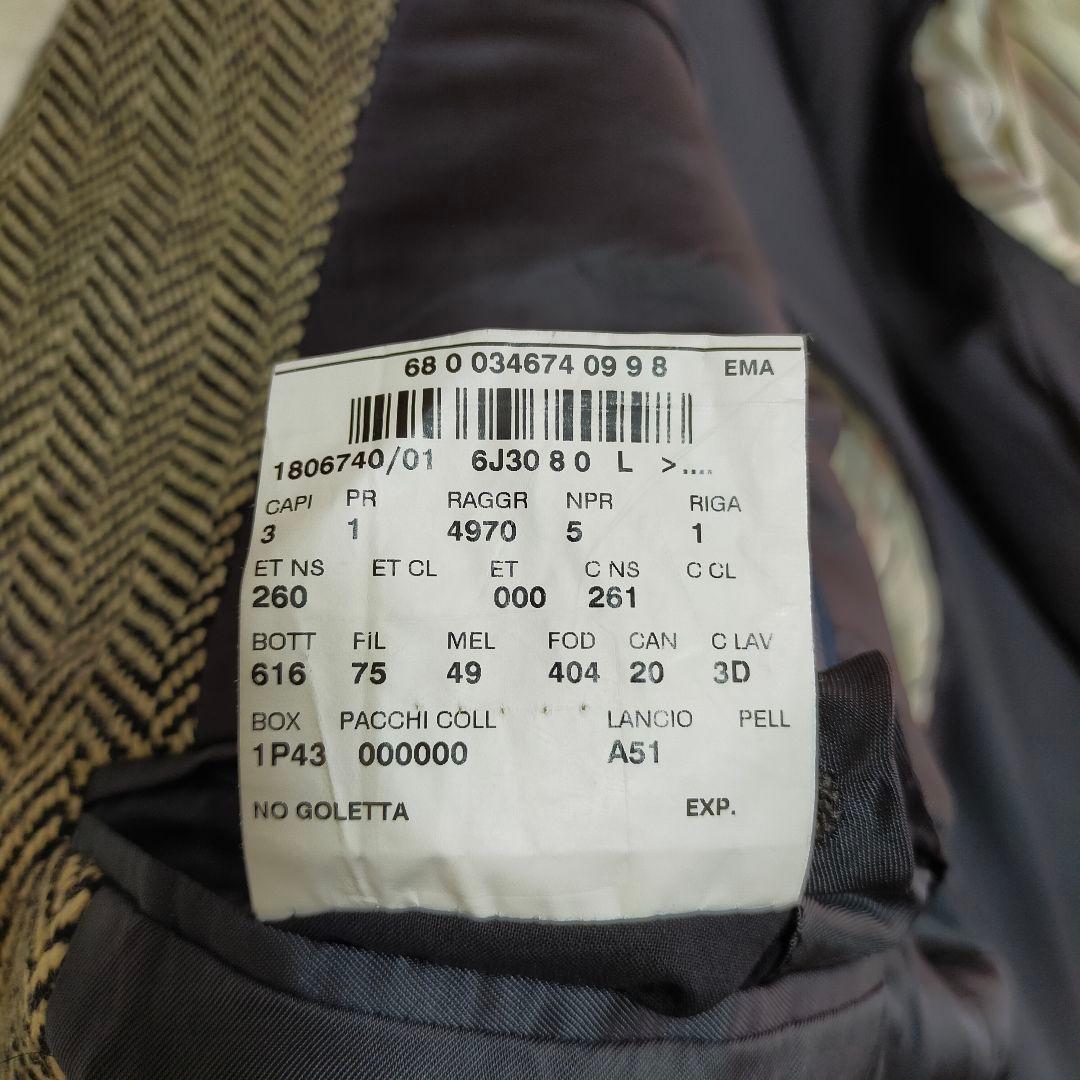 イタリア製　ポロラルフローレン　シルクウール　ヘリンボーン　テーラードジャケット