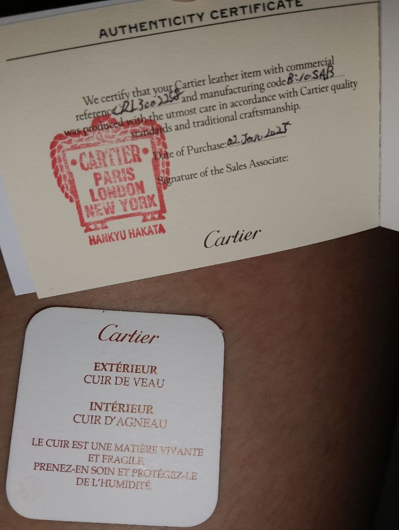 Cartier ブラック 長財布