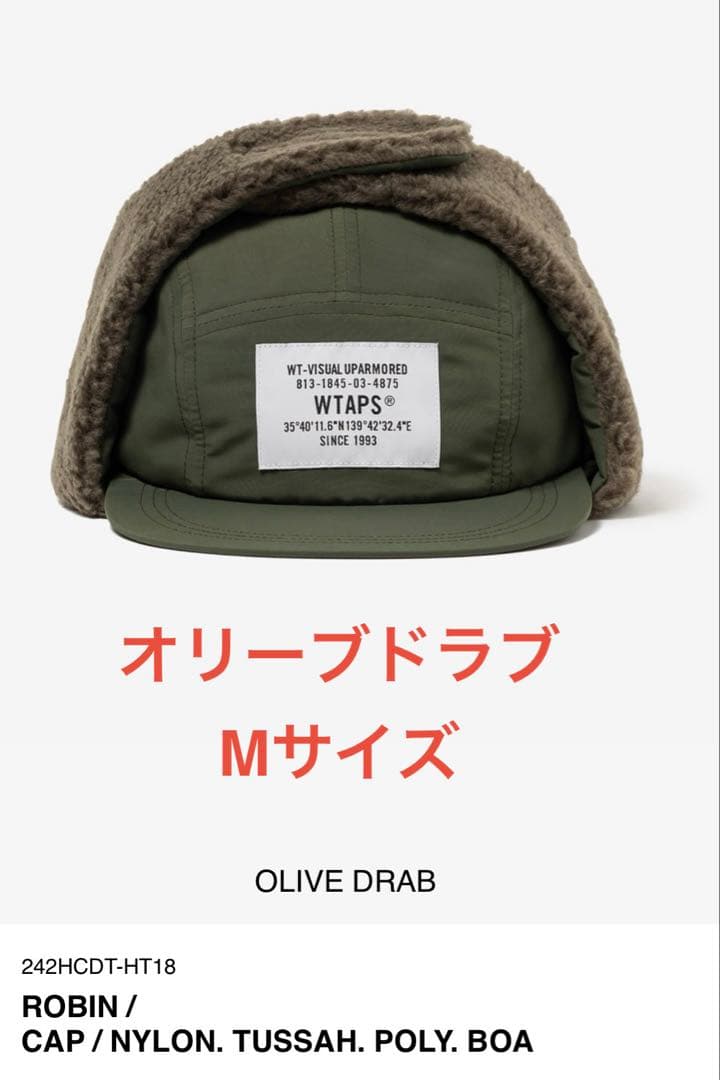 WTAPS ROBIN CAP サイズM オリーブ　ダブルタップス　キャップ