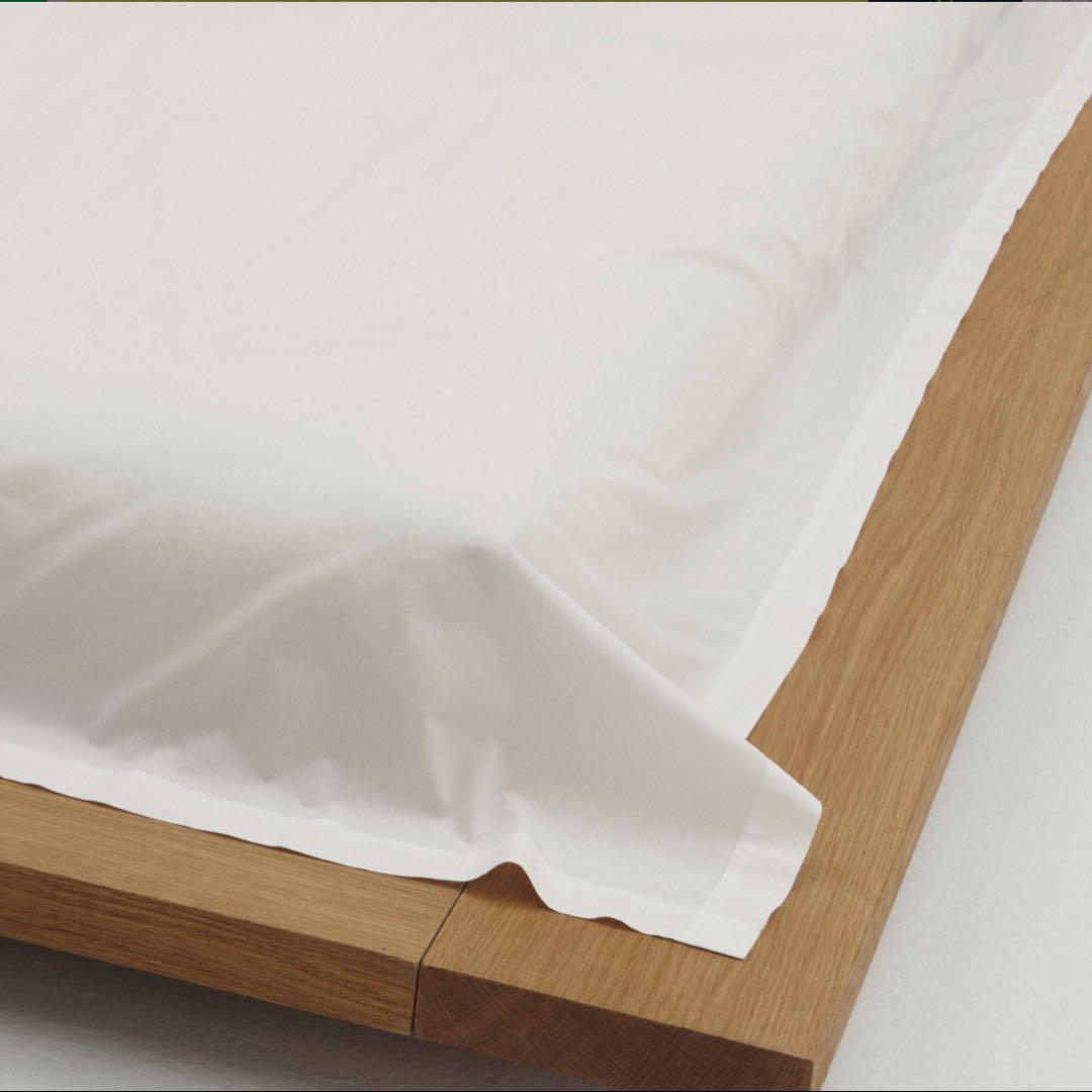 TEKLA フラットシーツ ダブルサイズ ホワイト