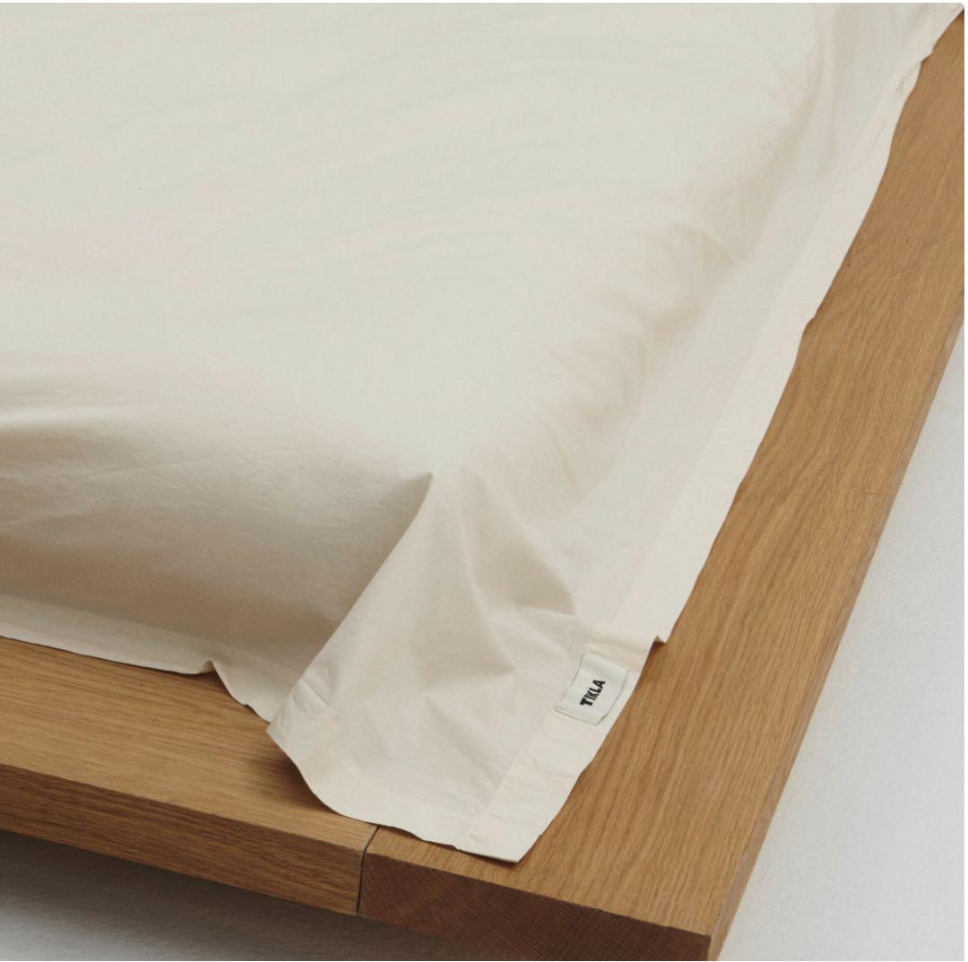 TEKLA フラットシーツ ダブルサイズ ホワイト