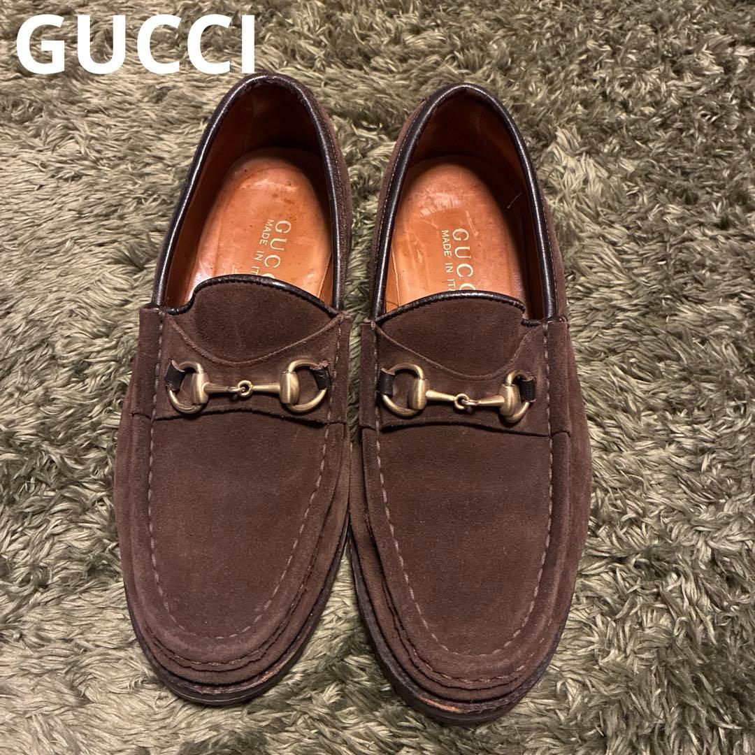 本日限定✨GUCCI グッチ ホースビット スウェード ローファー 23.5