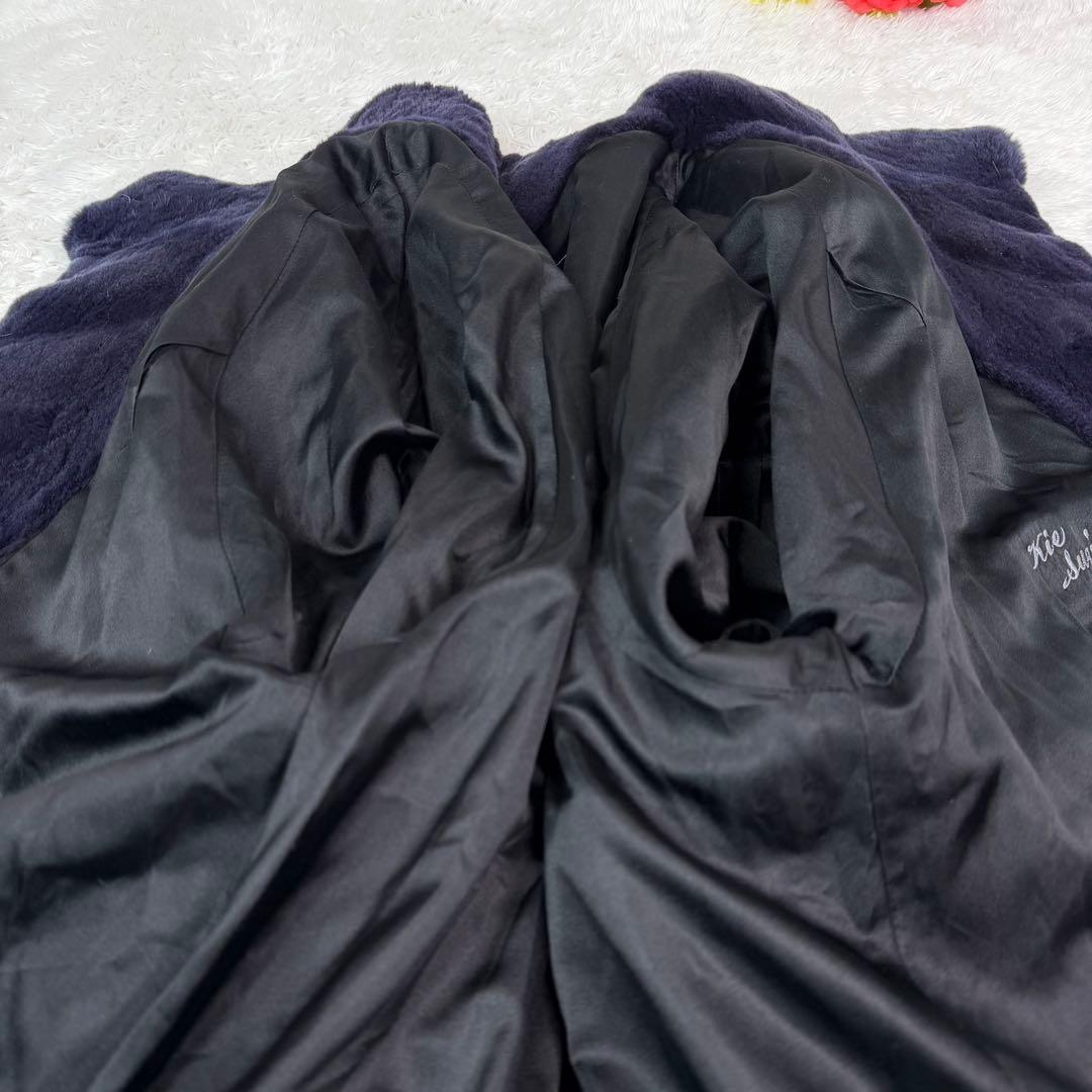 FUKUI FUR シェアード 肉厚 コート リアルファー 本毛皮 デザイン◎