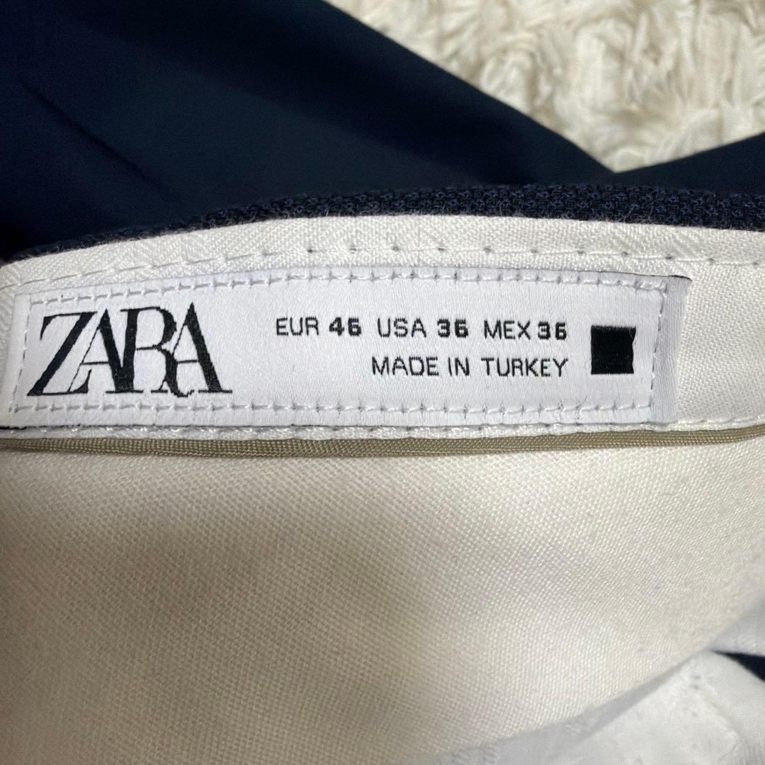 ZARA セットアップ スーツ ネイビー　総裏　EUR54 希少サイズ 紺