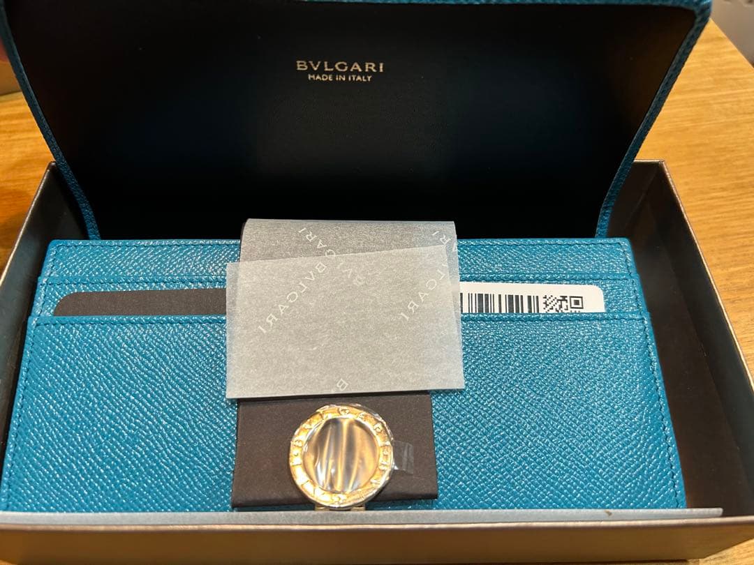 【新品未使用】BVLGARI ターコイズ 長財布