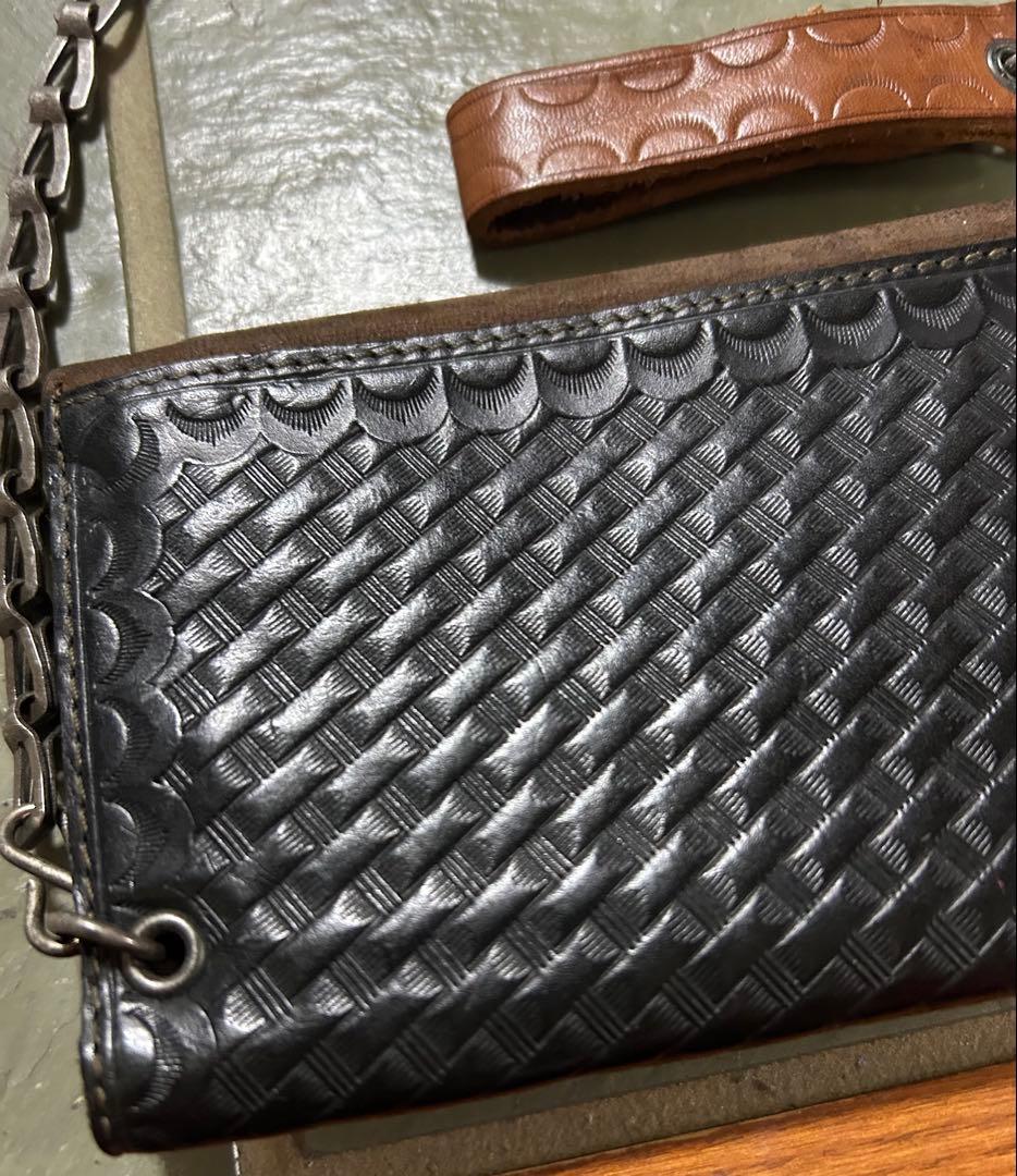 RRL ダブルアールエル 切替レザー チェーンウォレット