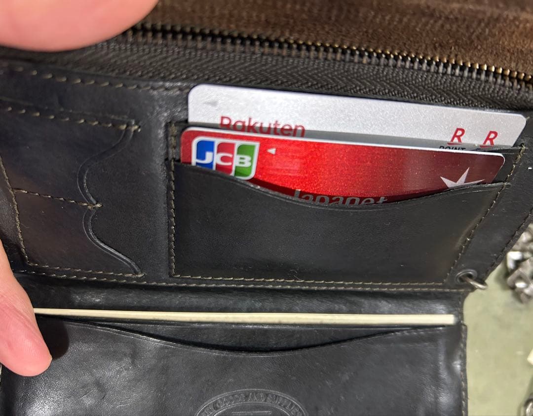 RRL ダブルアールエル 切替レザー チェーンウォレット