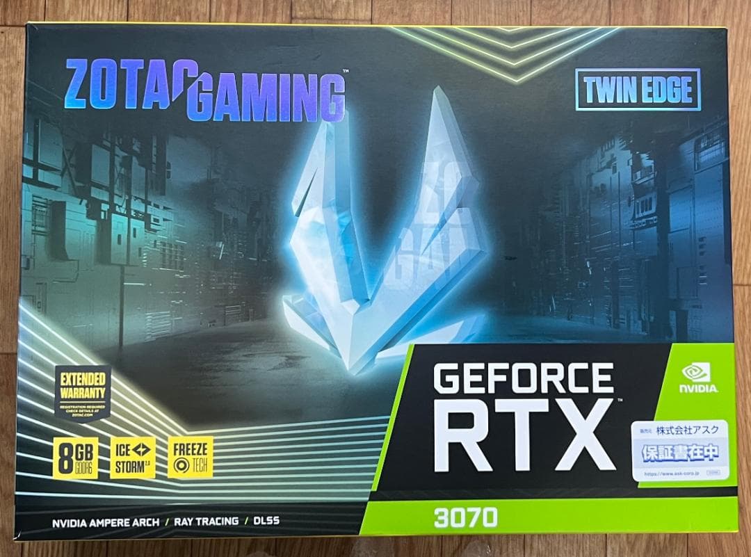 ZOTAC RTX 3070 Twin Edge 8GB グラボ 箱付き