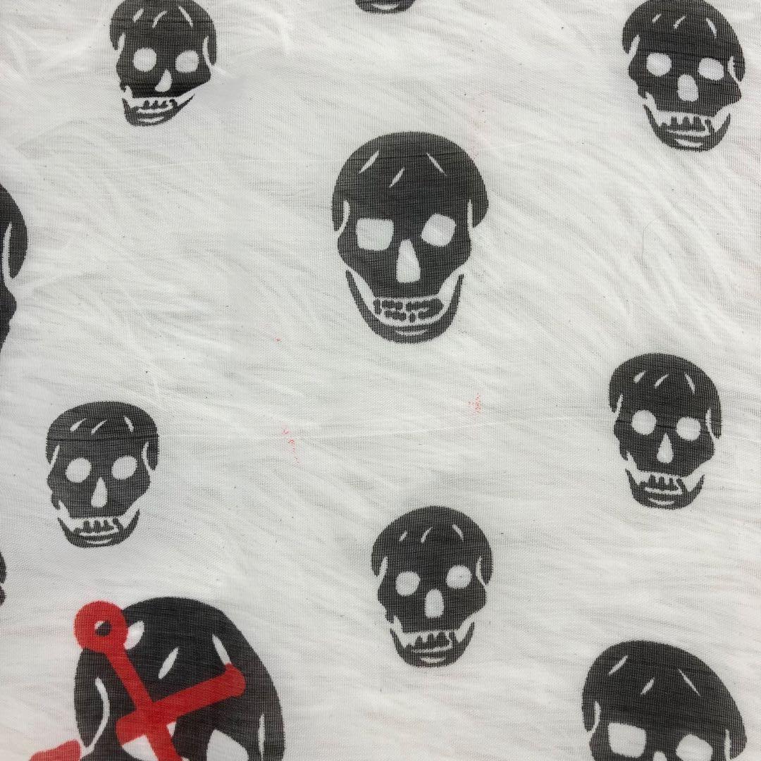 アレキサンダーマックイーン　スカーフ　スカル　ドクロ