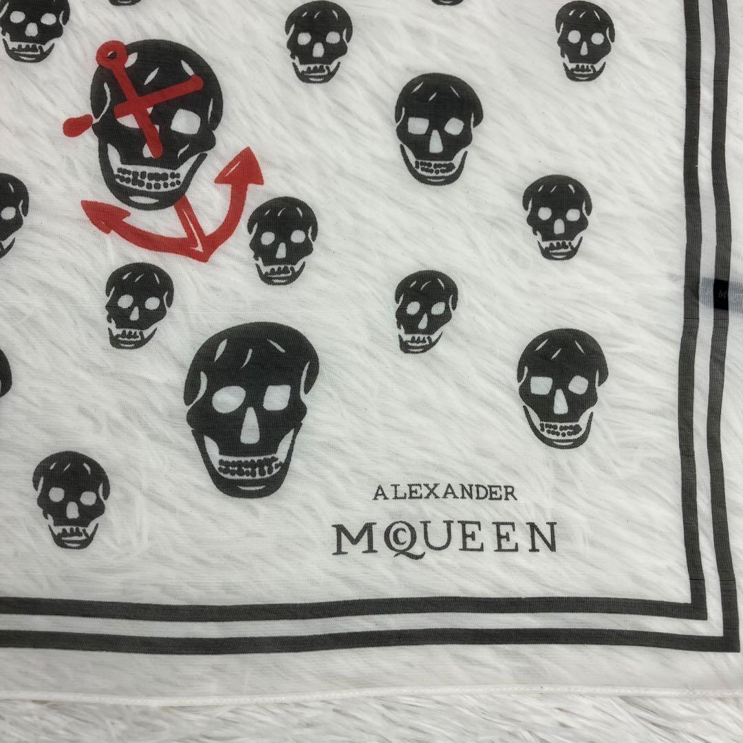 アレキサンダーマックイーン　スカーフ　スカル　ドクロ