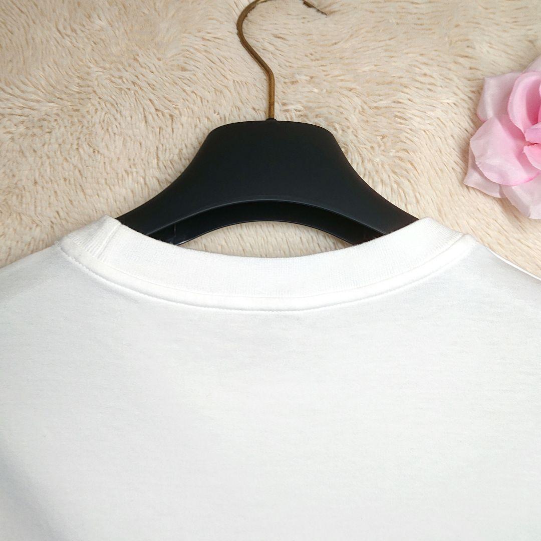 ヴィトン Tシャツ デニム モノグラム チェーン 白 XS