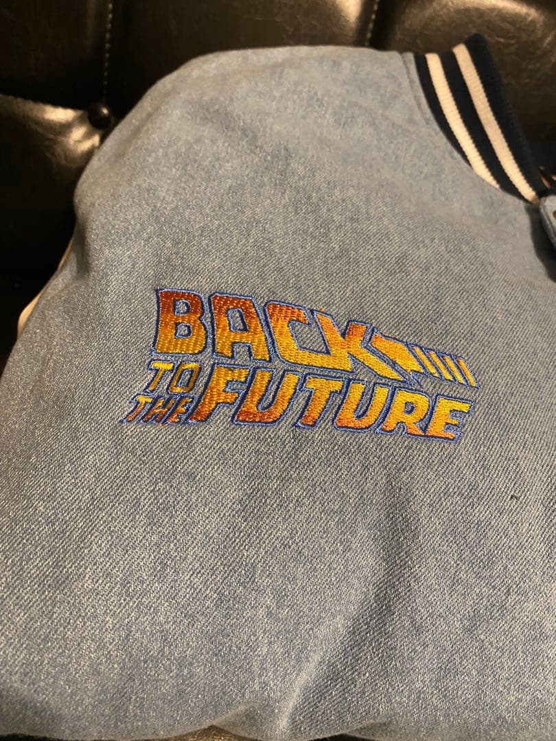 新品タグ付き★ニコアンドバックトゥザフューチャー刺繍スタジャン未使用BTTF