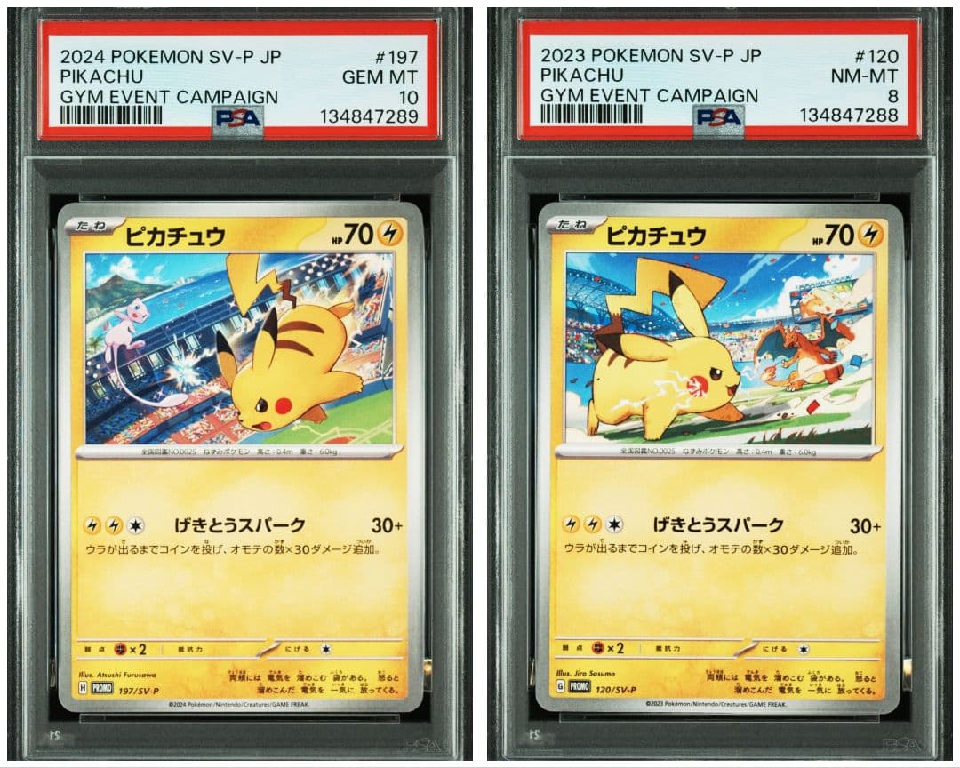 ※【PSA連番】 ピカチュウ げきとうスパーク　　ジムプロモ