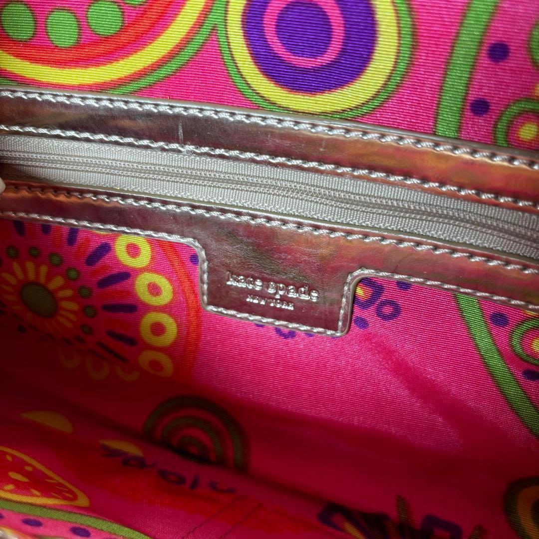 ✨️極美品✨️ケイトスペード クラッチバッグ ストロー かごバッグ 袋付き