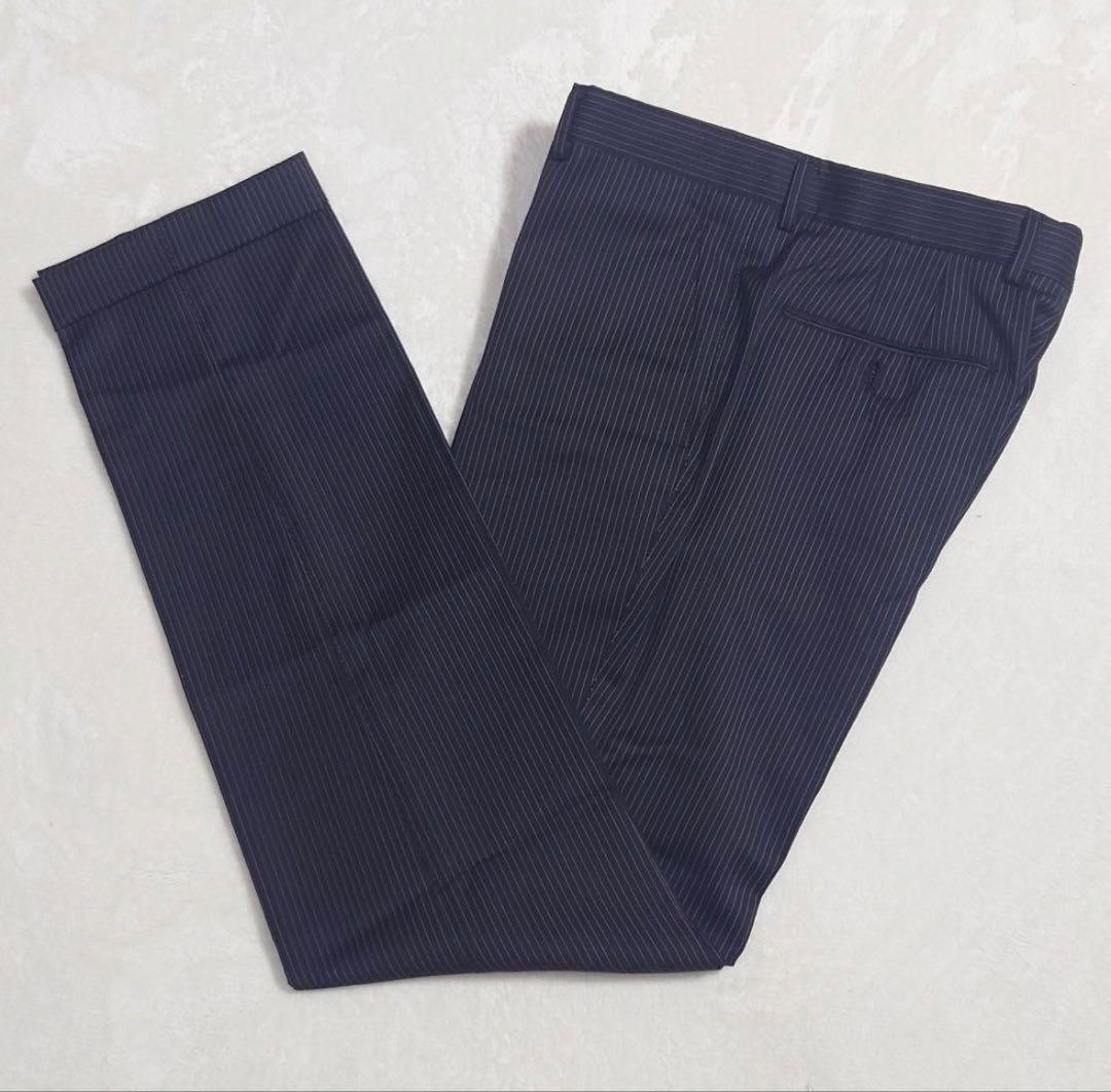 【美品/希少】ポールスミス×ロロピアーナストライプスーツ☆シルク混☆裏地花柄☆M