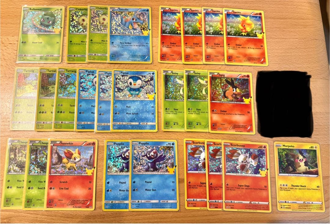 ポケモンカード 海外 御三家 25th まとめ売り キラ ホロ