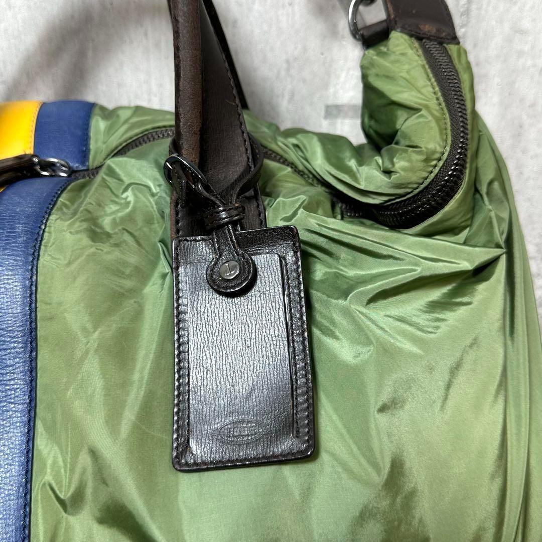 ★洒脱×軽快★ TOD’S ナイロン×レザー 2wayビッグボストンバッグ