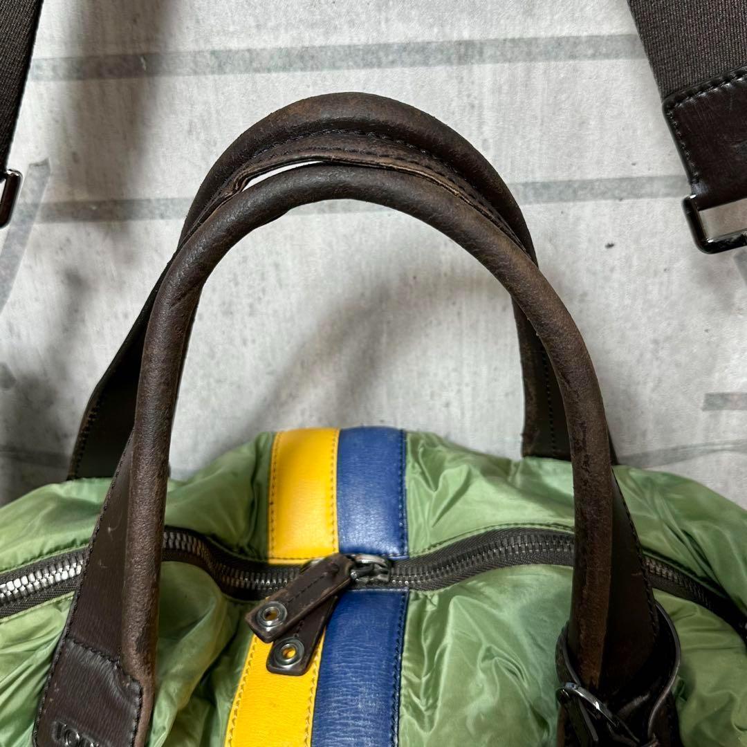 ★洒脱×軽快★ TOD’S ナイロン×レザー 2wayビッグボストンバッグ