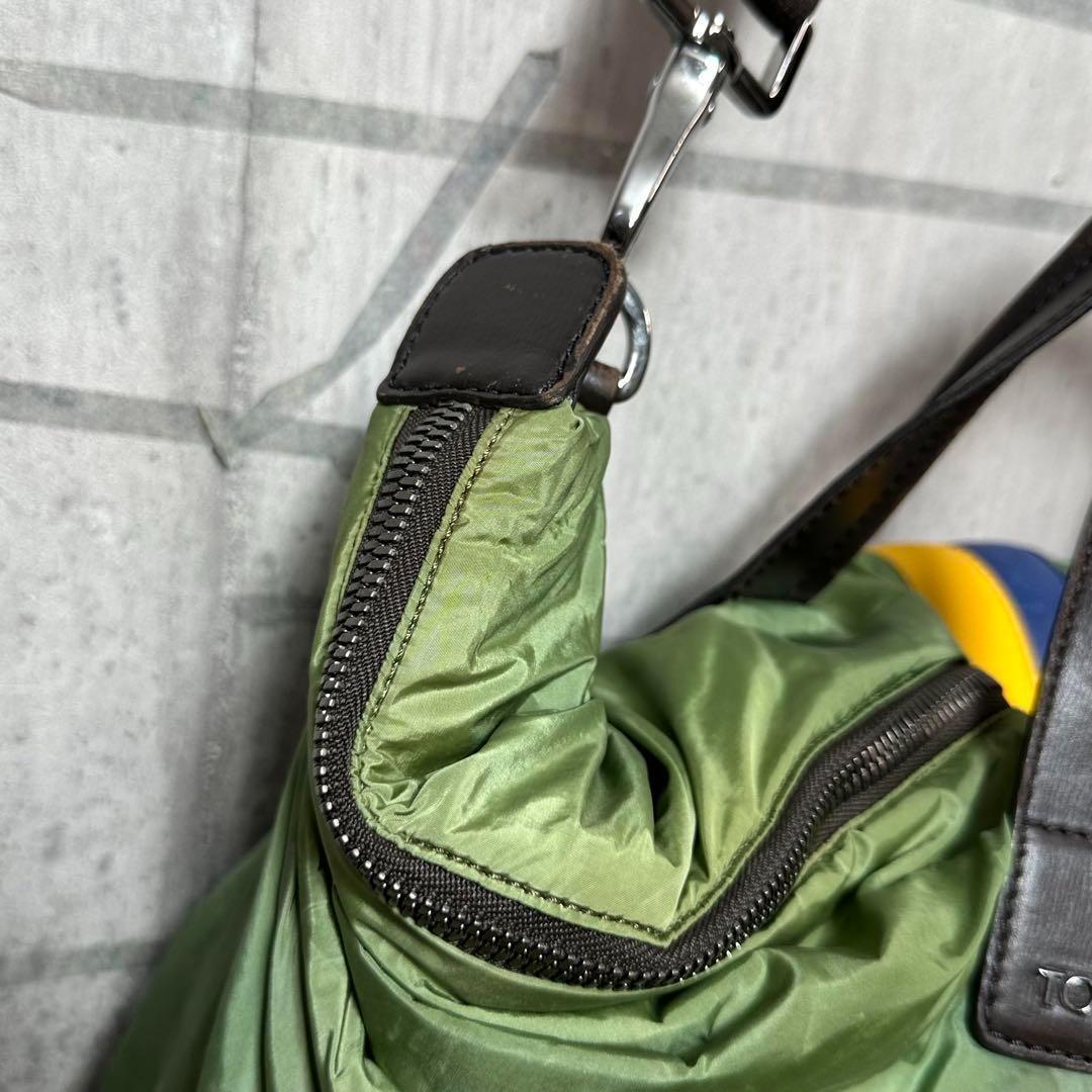 ★洒脱×軽快★ TOD’S ナイロン×レザー 2wayビッグボストンバッグ