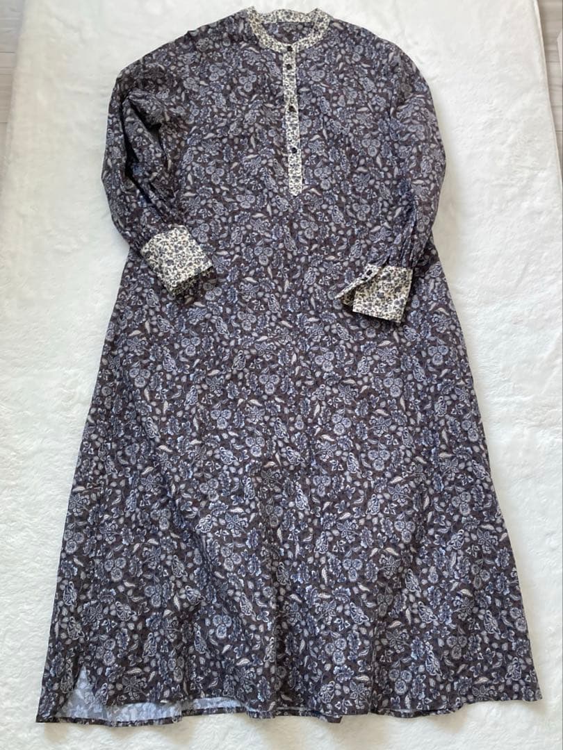 美品✨北欧暮らしの道具店「暮らしにときめき」大人のための柄ワンピース