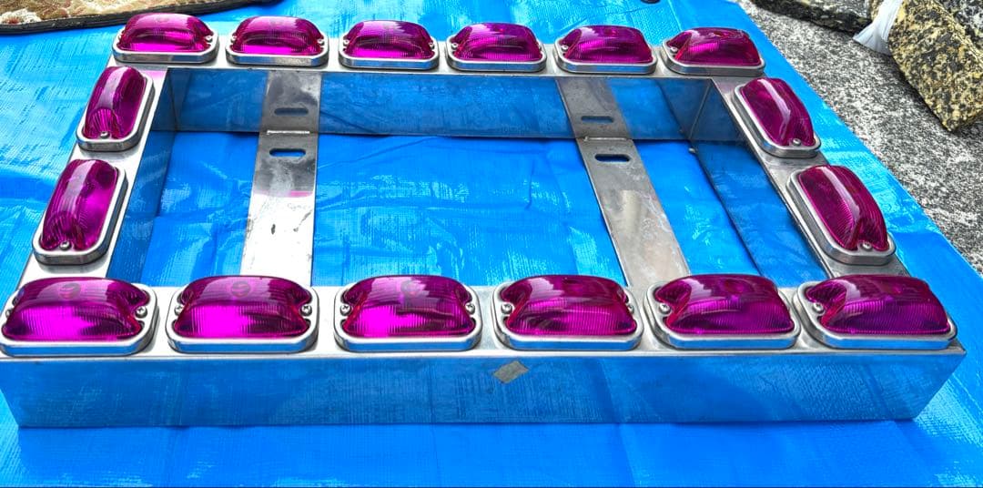 汎用 24V デコトラ トラック ナンバー ステンレスフレーム 大型用