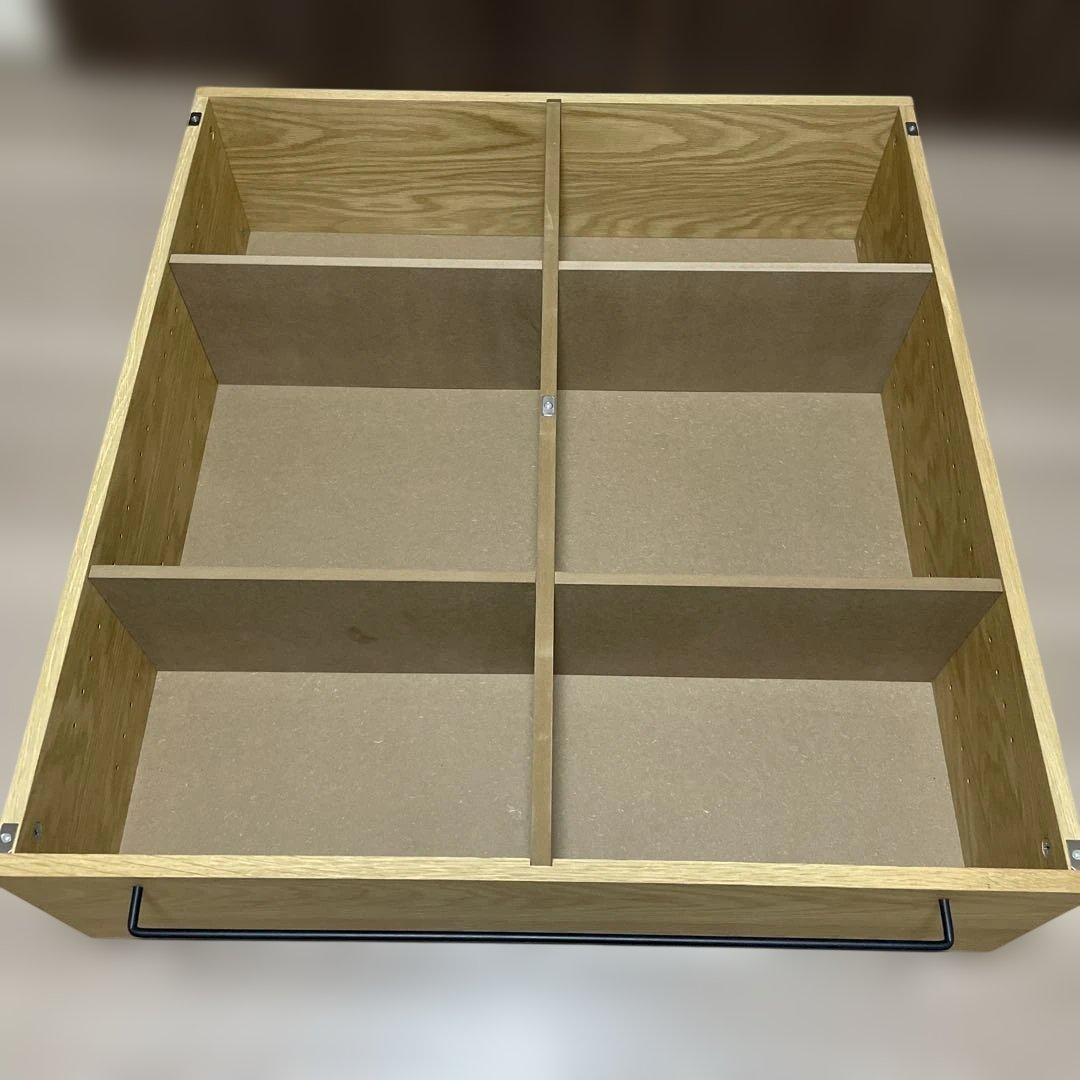 無印良品 ベッド下収納・大・オーク材・高さ25cmタイプ フタ付②