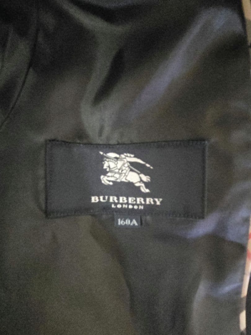 BURBERRY バーバリー 濃紺ブレザー スカート ブラウス リボンタイ