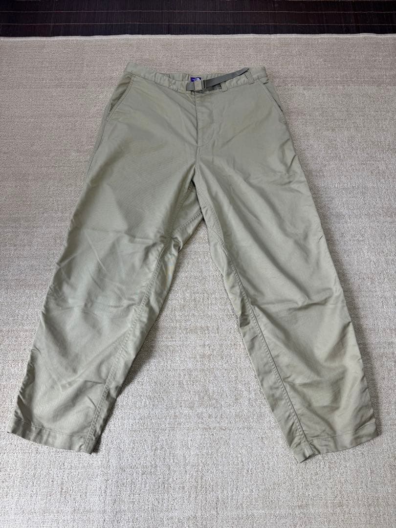 TNFPL チノワイドテーパードパンツ ベージュ 32インチ