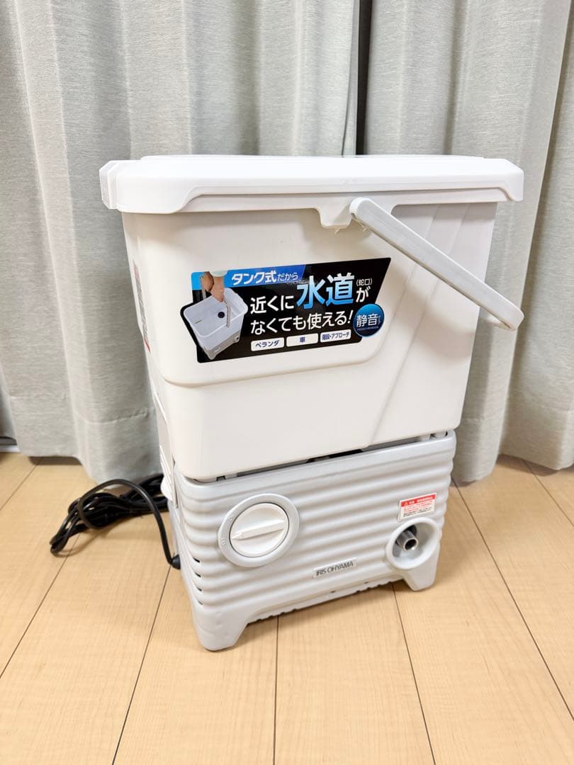 美品 アイリスオーヤマ タンク式 高圧洗浄機 ベランダセット SBT-512N