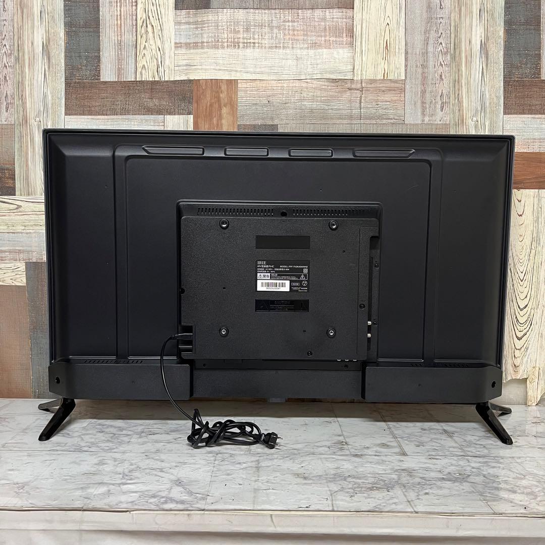 即日受渡❣️昨年購入IRIE40型液晶テレビWチューナー裏録可。希少ホワイトモデル