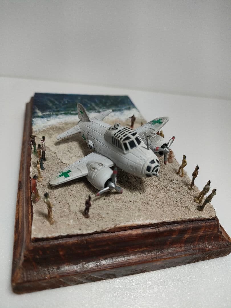 一式陸上攻撃機　緑十字機　ジオラマ