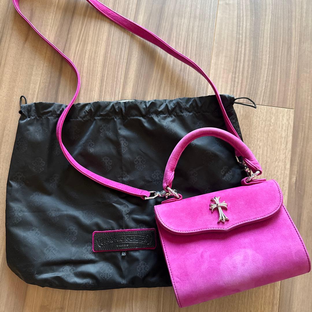 【限定値下げ】CHROME HEARTSクロムハーツ ショルダーバッグ ピンク